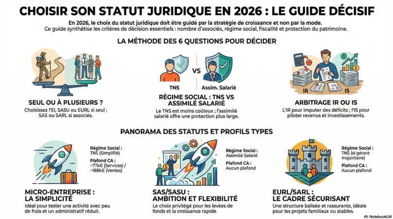 Choisir le bon statut juridique