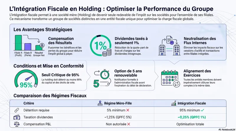 Holding et intégration fiscale