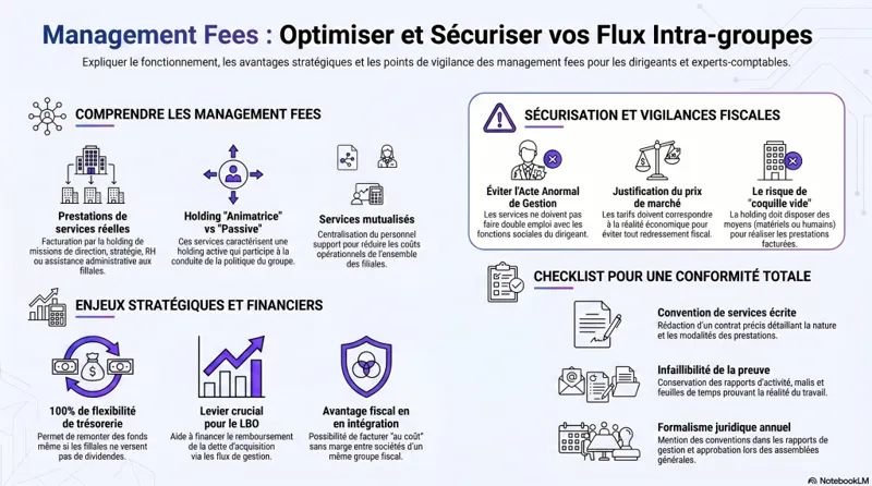 Holding et managements fees