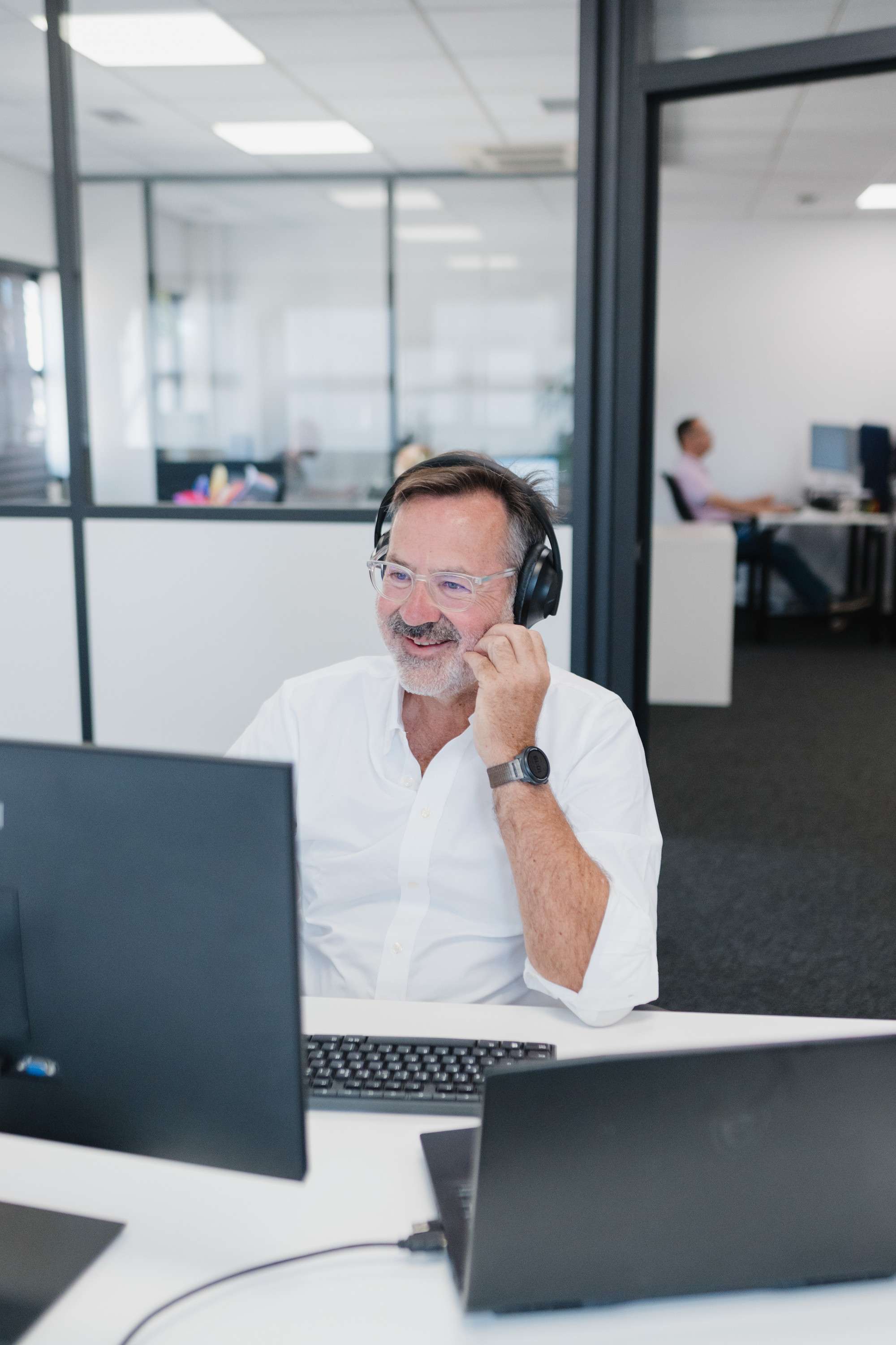 Jean-Luc Javelaud, expert-comptable fondateur de Socic, dans les bureaux du cabinet